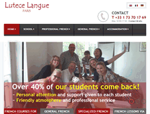Tablet Screenshot of lutece-langue.com